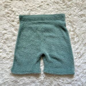 Gymshark x Whitney Simmons Bike Shorts Whitney Eyelash Knit Shorts Fuzzy Green S